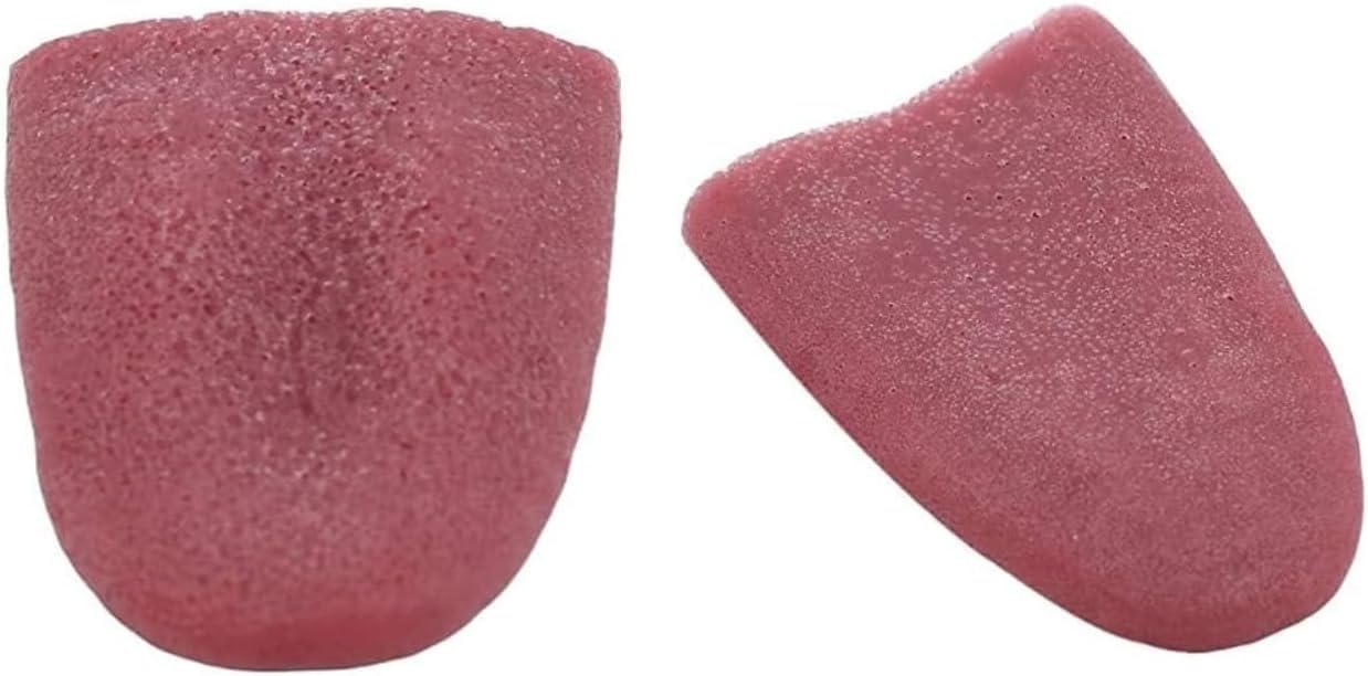 Fansoftiks 2 Pcs Realistic Fake Tongue Gross Jokes Prank Magic Tricks Fashion Processing Halloween Magicians Props Tricks Tongue Toy Magic Kits Accessories