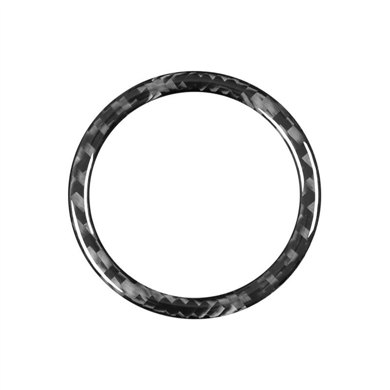 Piwine Black Car Interior Modification Key Start Ignition Switch Trim Ring Cover Stickers Accessories For 5 Series E60 2004-2010
