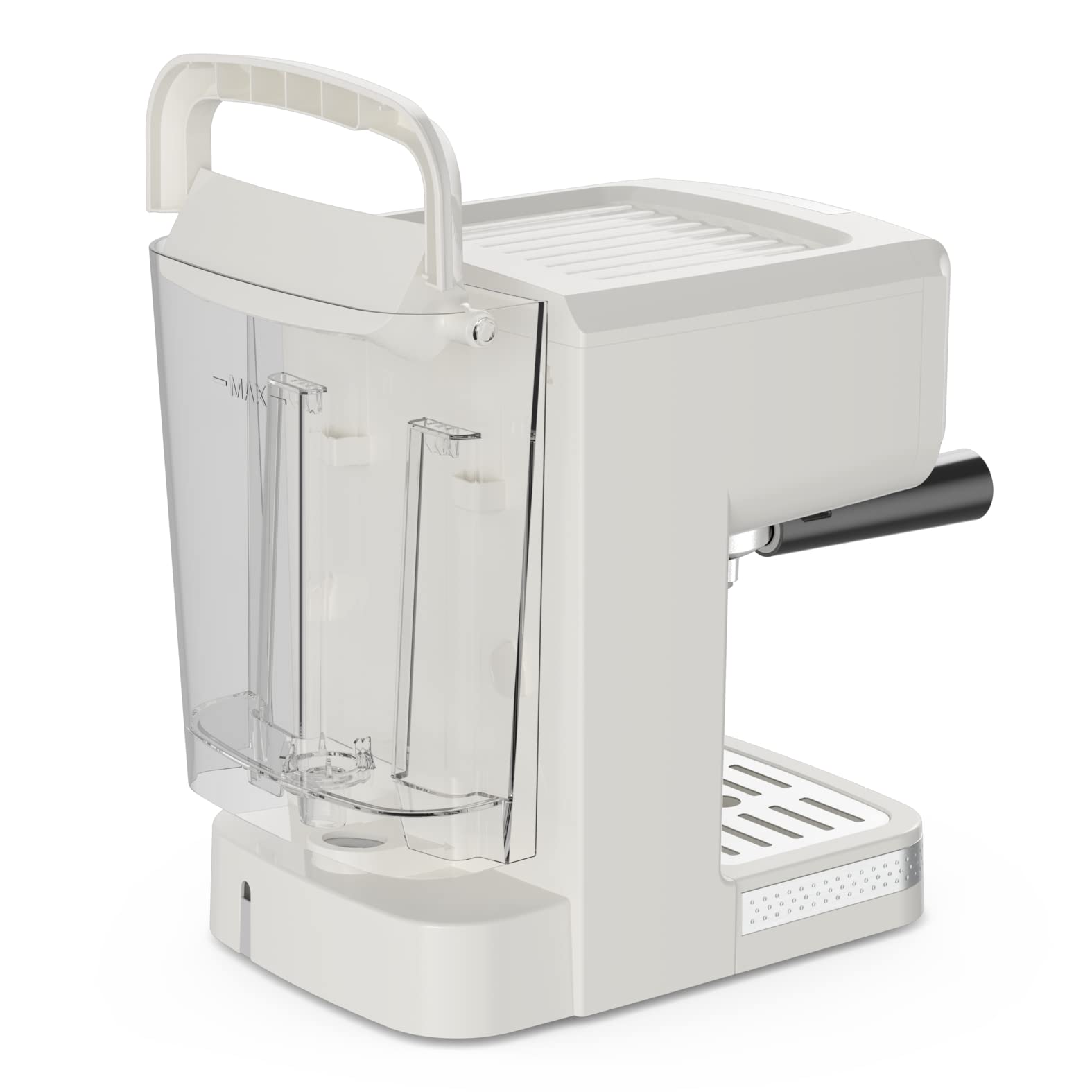 Moulinex Cafetera espresso ajustes manuales, accorio baristas, calentador tazas, blanco