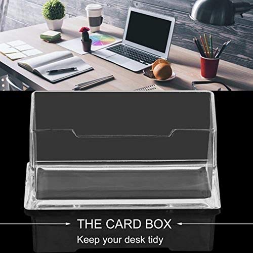 Image of DAHSHA 1 - Tier Premium Acrylic Transparent Crystal-Clear Visiting Business Card Holder /Display Stand Desk Organizer For Office Table