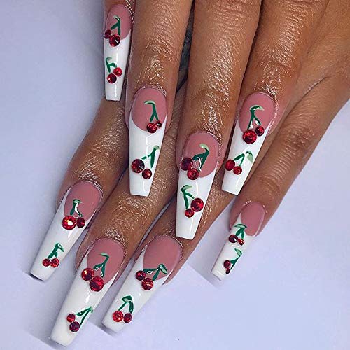 Makartt 500pcs French Nails Tips Press on Nails Clear False Nails Acrylic Nails 10 Sizes for Nail Salons and DIY Nail Art A-06