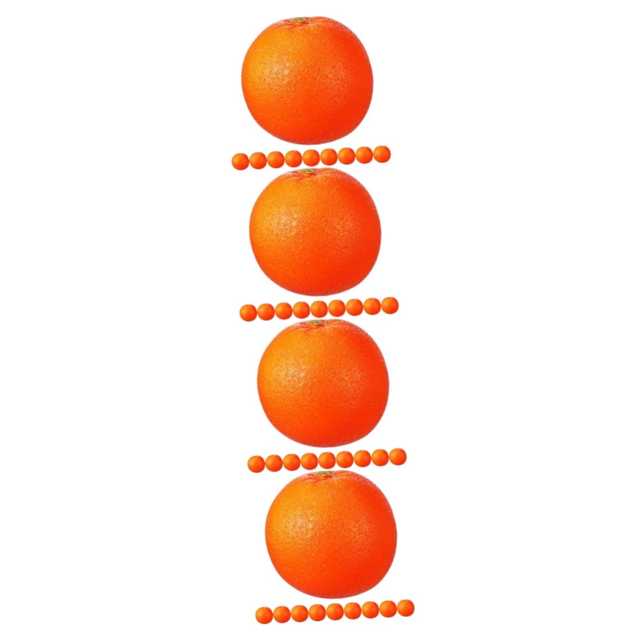 Cabilock 4 Sätze Simuliertes Orangefarbenes Modell Künstliche Orange Modell Dekorationsartikel Orange Modell Obstplatte Simulation Orangen Ornament Künstliche Früchte Schaum 10 Stück * 4