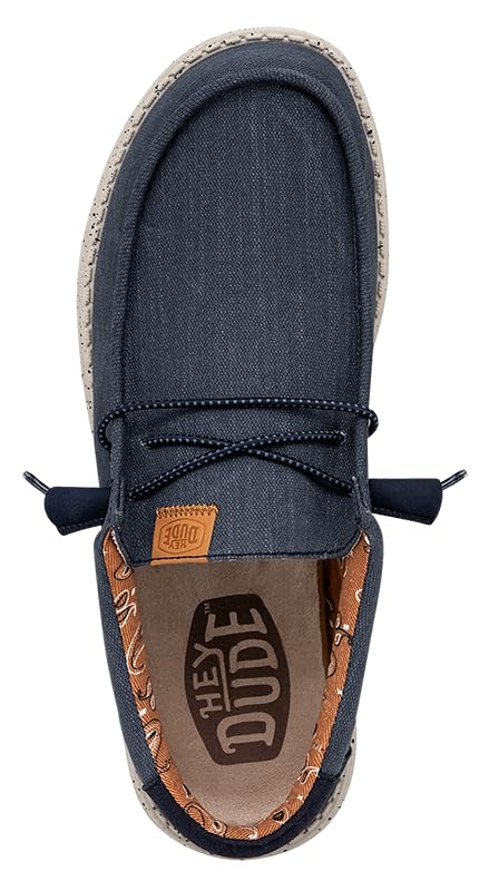 Image of HEYDUDE Men's Wally Washed Canvas, Men's Shoes, Slip-on Loafers, Comfortable & Light-Weight