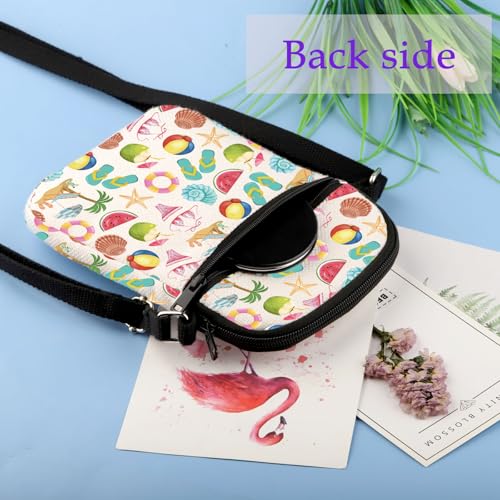 XYANFA Best Escape Anyone Can Have Beach Crossbody Bag Lover Gift Summer Beach Vacation Travel Trip Purse Travel Sling Bag4