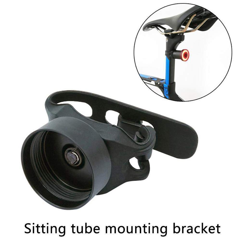 Orbeor Bicycle Seat Taillight Bracket, Bicycle Taillight Mounting Holder Stand, Aluminum Alloy Seat Rod Bracket, Manual Mounting Tube Holder, for Xlite100 Bike Bicycle