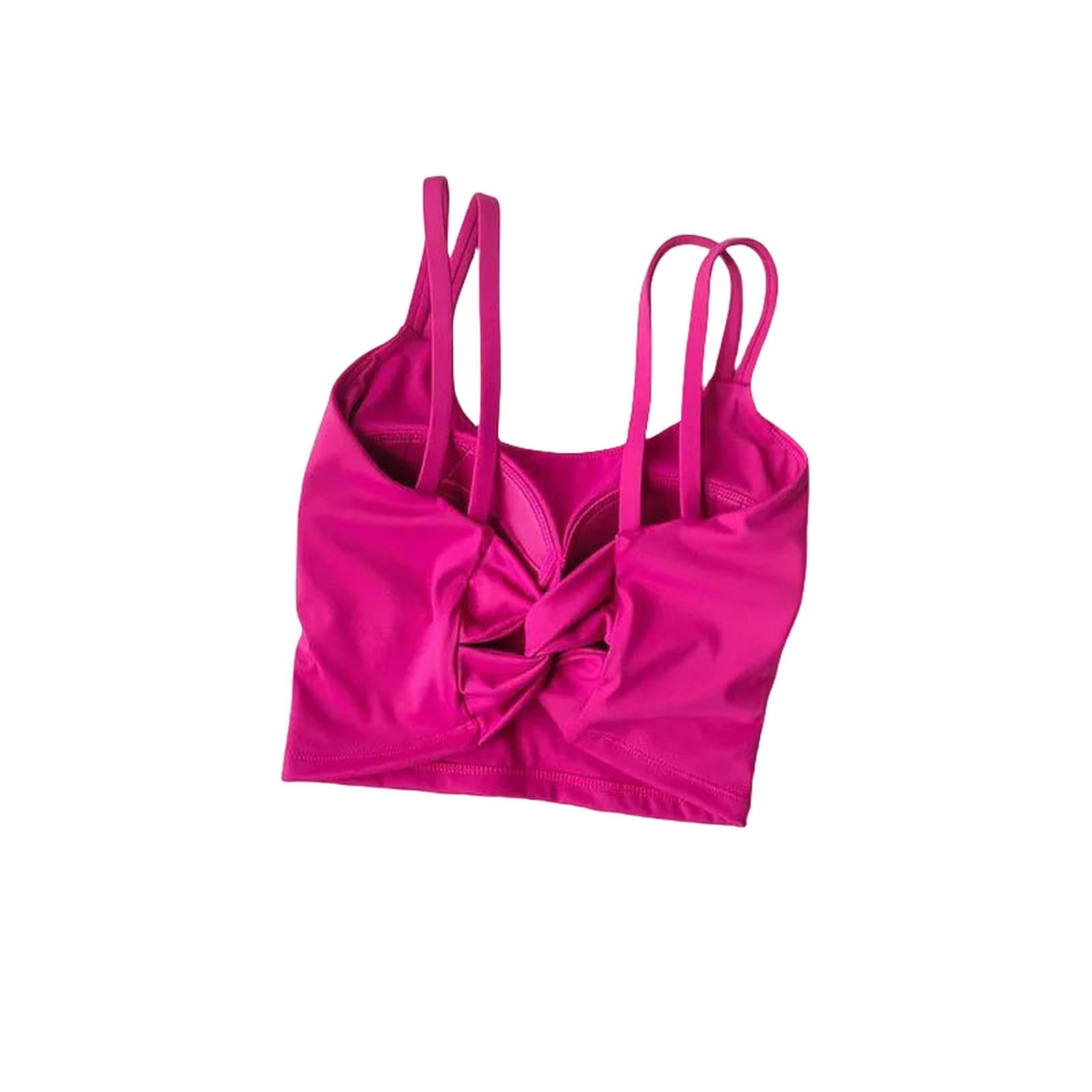 Sportowy biustonosz damski sportowy biustonosz fitness top seksowna bielizna push up mocny biustonosz do jogi biustonosz wiązany na plecach bielizna do biegania kamizelka fitness