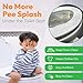 P-flector® Toilet Seat Urine Guard (1-Pack) - Pee Splash Guard for Potty-Training Kids, Adults, Seniors & Special Needs Individuals - Fits Round, Elongated & Curved Toilet Seats