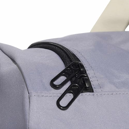 Image of adidas Unisex Essentials Linear Duffel Bag, Slate /Ivory, M