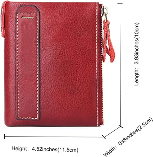 Card Wallets Women's Leather Wallet Female Coin Purse Genuine Leather Short Ladies Clutch Purses ID Card Holder Money Bags4