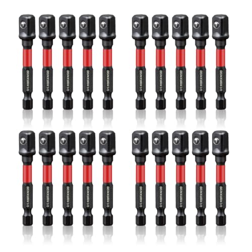 Image of Geinxurn 20PCS 1 /4 to 3 /8 Impact Adapter Set