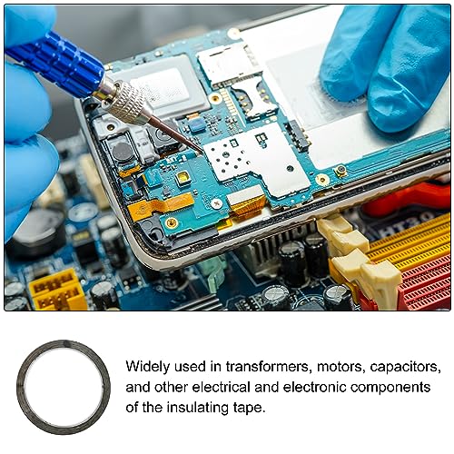 Image of Single Sided Self Adhesive Polyester Film Tape High-Temperature Resistance, Flame Retardant [for Motors, Capacitors ] - 5mmx50m /Black