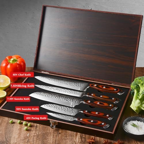 Set Cuchillos Cocina 5 Piezas Acero Inoxidable miniatura 2