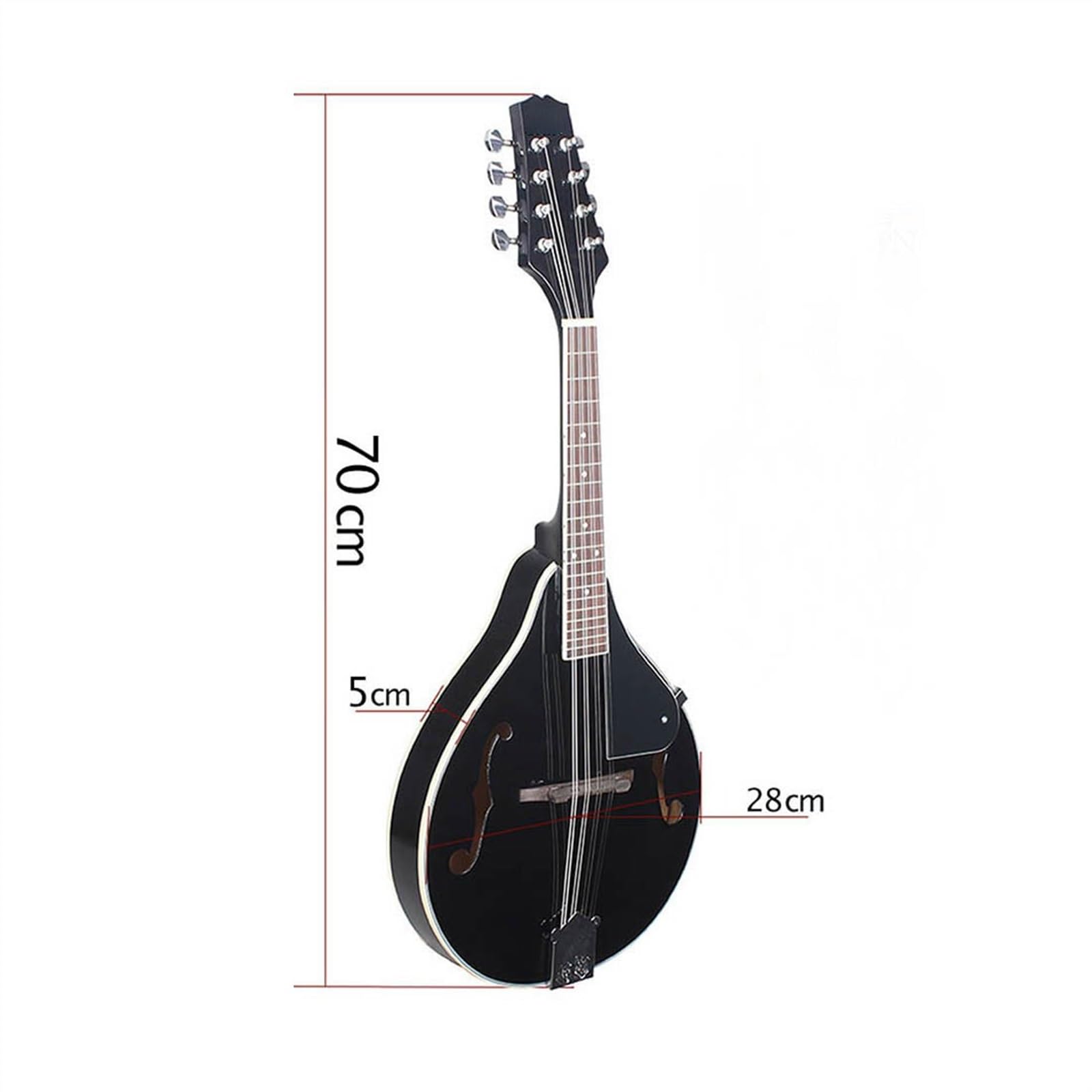 Musikinstrumente Achtsaitige Mandoline Elektrische Mandoline Gitarre Nationales Musikinstrument Tibetische Mandoline Schwarz(Black)