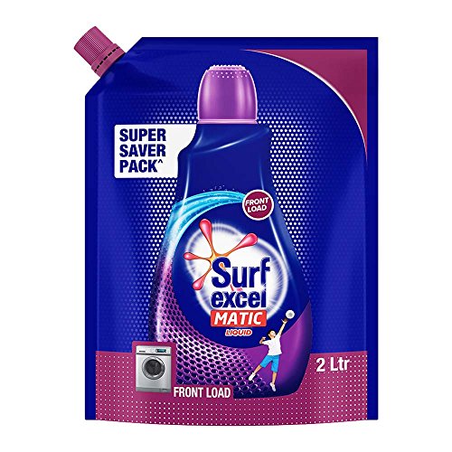 Image of Surf Excel Front Load Matic Liquid Detergent Pouch - 2 L & Top Load Detergent Powder, 2 Kg