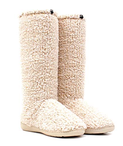 Luckers Women’s Two-Toned Tall Fluffy Slipper...