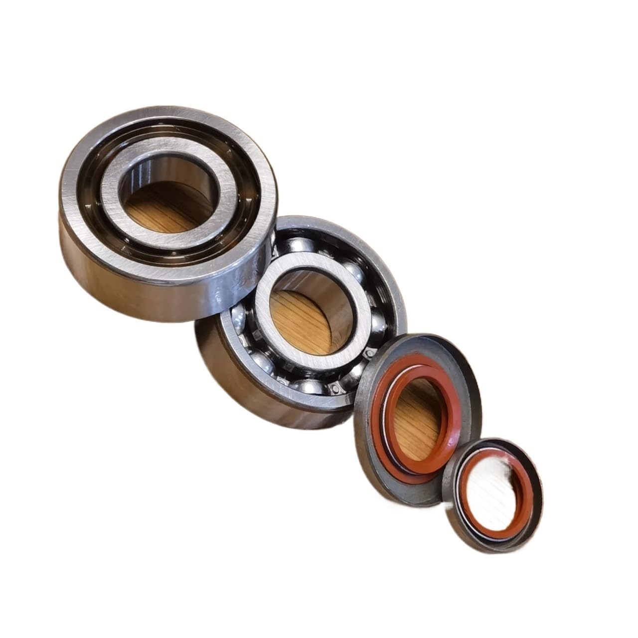 Repuestos MS660 nuevos rodamientos de cigüeñal y Sello Aceite for repuestos motosierras Stihl 066(2 Bearing 2 Seals)