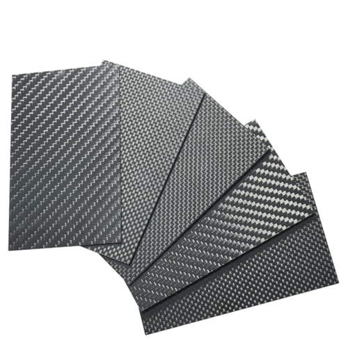 1pcs 75 * 125mm 3k Glossy Matte Twill Plain Carbon Fiber Sheet Carbon Fiber Plate Carbon Fiber Panel Board Thick 0.5,1,1.5,2,3, 3k Carbon Fiber(4.0mm Twill Glossy)