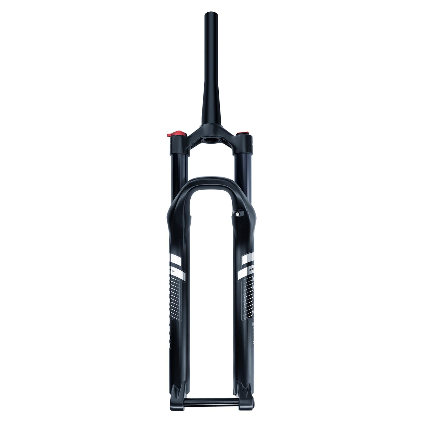 WIQUYBML Mountain Bike Forks 27.5/29inch Bikes Suspension Fork 1-1/8" Straight/tapered Front 120mm Travel Rebound Damping Manual/Remote 15 * 100mm Thru Axle(Tapered-manual,BLACK29)