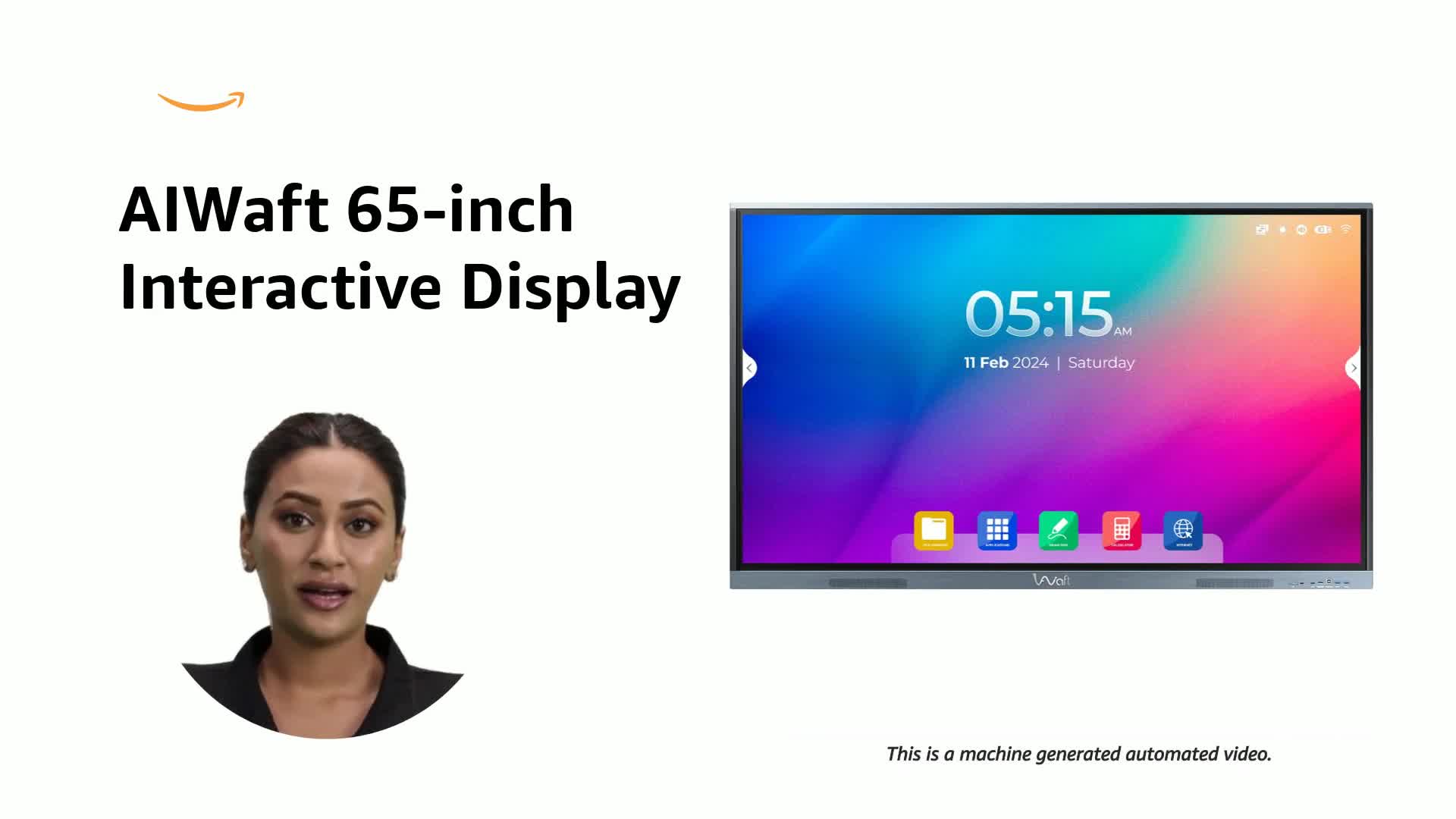 AIWaft 65 Inches Touch Display Interactive Flat Panel 4K Touch