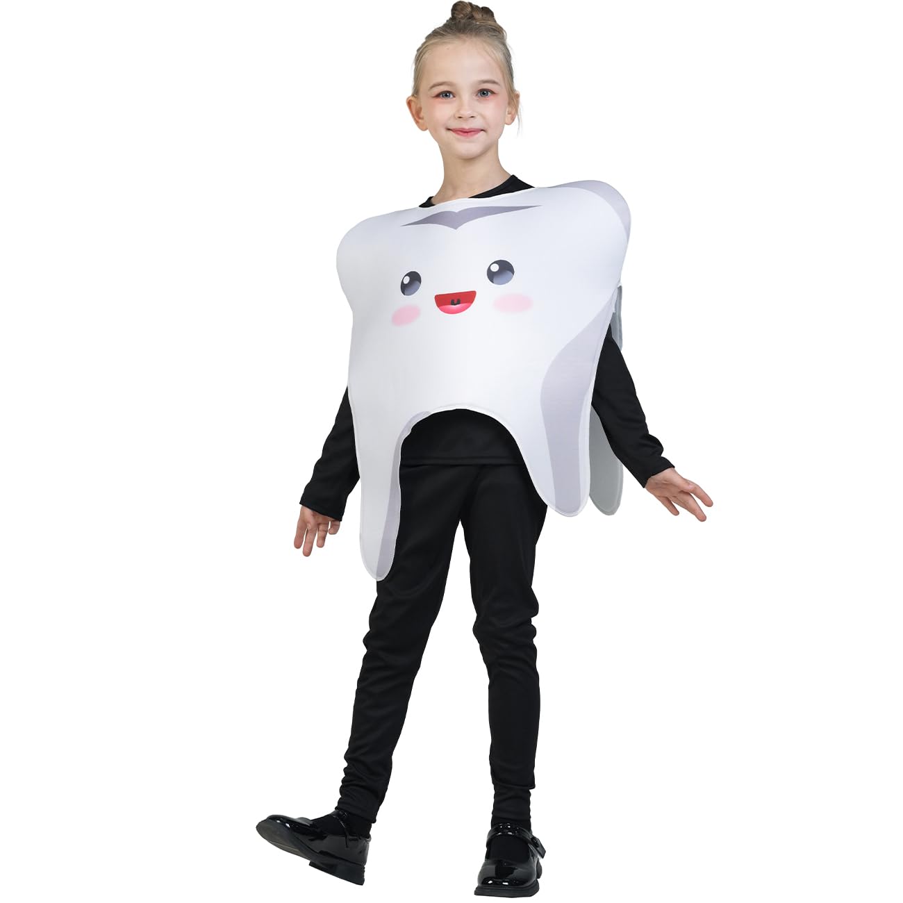 SEA HARE Kids Fun Happy Teeth Role Play Costume, White - Image 3