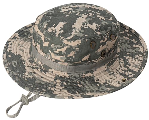 Image of Sun Hats for Men Women Boonie Hat UPF 50+ Bucket Hat Wide Brim UV Protection Fishing Hiking Safari Outdoor Hats