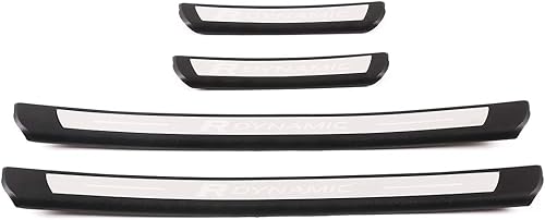 Miniatura 5 de CHEYA ABS estilo coche exterior puerta Sill desgaste umbral cubierta cubierta para Land Rover Discovery Sport 2020 Auto exterior accesorios (plata)