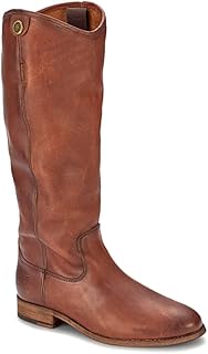 Frye Melissa Button 2 Equestrian-Inspired Tall Boots for Women Made from Hard-Wearing Vintage Leather with Antique Metal Hardware and Leather Outsole – 15 ½” Shaft Height