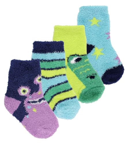 4 Pack Baby Boys Non Slip Socks | Sock Snob | Winter Cosy Socks for Toddlers3