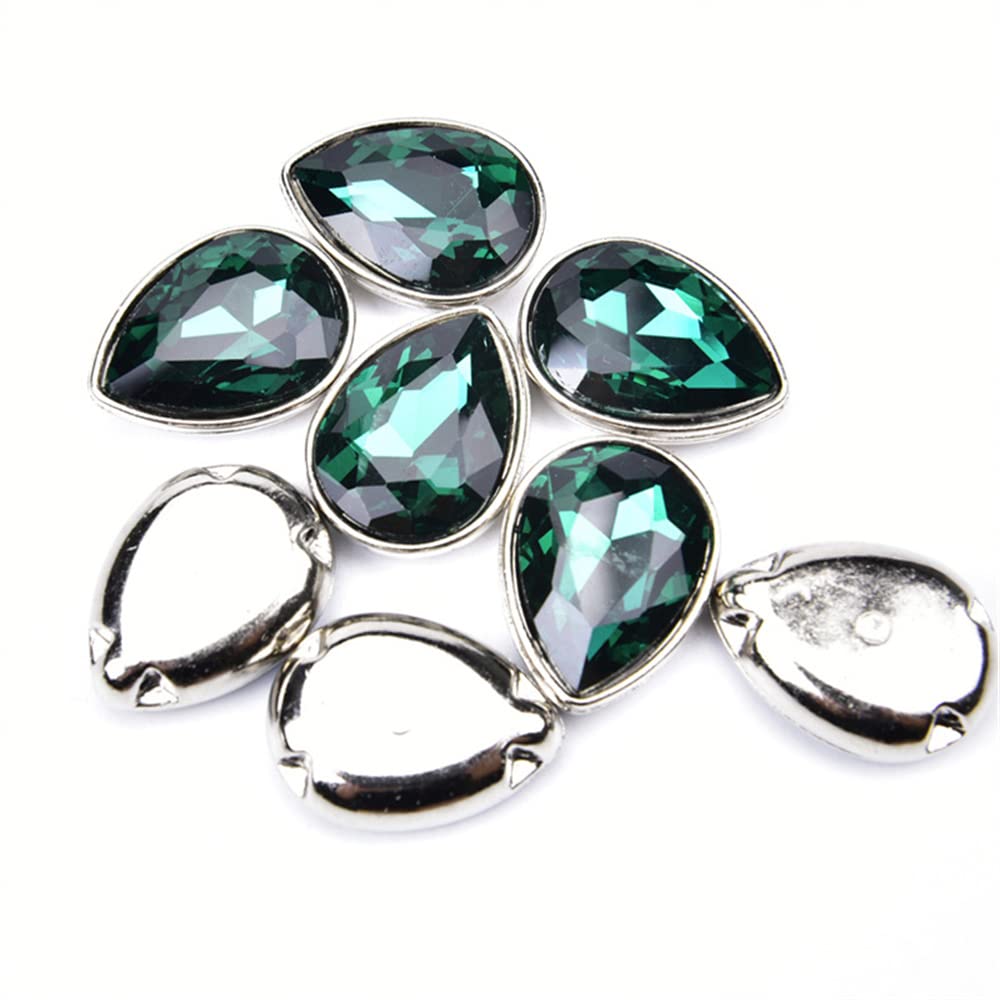 Gemas de diamantes de imitación lágrima para coser en ropa trajes de baño y zapatos