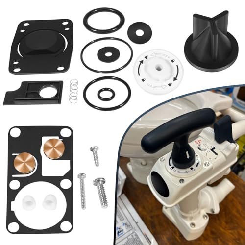 YOOWEE 29045-3000 Replacement for Jabsco Marine Manual Toilet Service Kit Fit for 29090-3000 Compact & 29120-3000 Household Series Toilet (2008 and Up) 29045-3000 Twist N Lock Service Kits