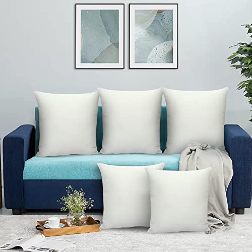 JDX Cushions Hotel Quality Premium Fibre Sofa Cushions Set of 5