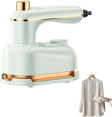 Plancha de vapor de mano 2 en 1 con base antiquemaduras, vaporizador portátil de 1000 W con calentamiento rápido de 5 segundos, plancha de viaje