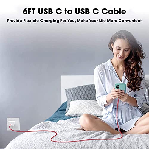 Image of Original 65W Super Fast Charger Adapter with Type C to Type C Cable Compatible with OnePlus 7, 7 Pro, 7T, 7T Pro Rapid Charging & Smart Safety Protection