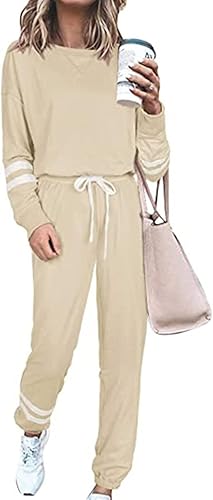 Miniatura 2 de Hugncmy Sports Set Set Long Of Sleeve Gradient Color Piece Women's Solid Two Neck O Women Suits & Sets Graduation Outfit