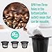 CAPMESSO Reusable Espresso Capsules -Refillable Capsule Coffee Pods Filters Reusable 200 Times Compatible with Nespresso Original Line Machines (Black, 100 Pods+100 Lids+Scoop1)
