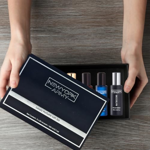 Image of Perfume Gift Set - 5 x 20ml | Long Lasting Eau De Parfum for Men & Women | Wallstreet, Oud, Liberty, Brooklyn, Empire | Luxury Perfume Combo for Gifting
