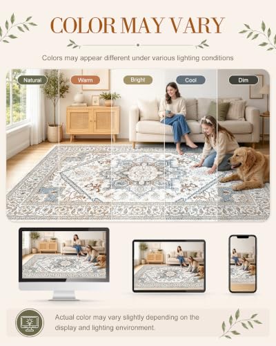 OLANLY 2'6"x14' Washable Runner Rug, Non Slip Carpet for Hallway Kitchen - image 2