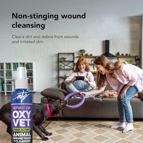 OxyVet Animal Wound Wash and Cleanser Spray, 8 fl Oz by Alpha Tech Pet - 4