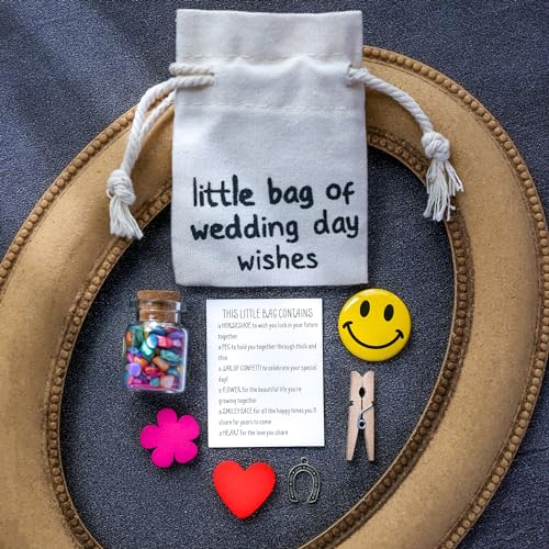 Cute Wedding Day Gifts for Bride From Best Friend, Bride Gifts, Wedding Card,Wedding Blessing Souvenirs, Beautiful Souvenirs for Honeymooner on Their Wedding Day.