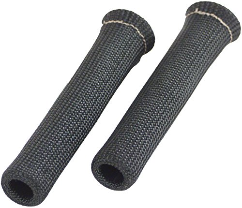 Design Engineering 010511 Protect-A-Boots Spark Plug Boot Protector Sleeves, 6" - Black (Pack of 2)