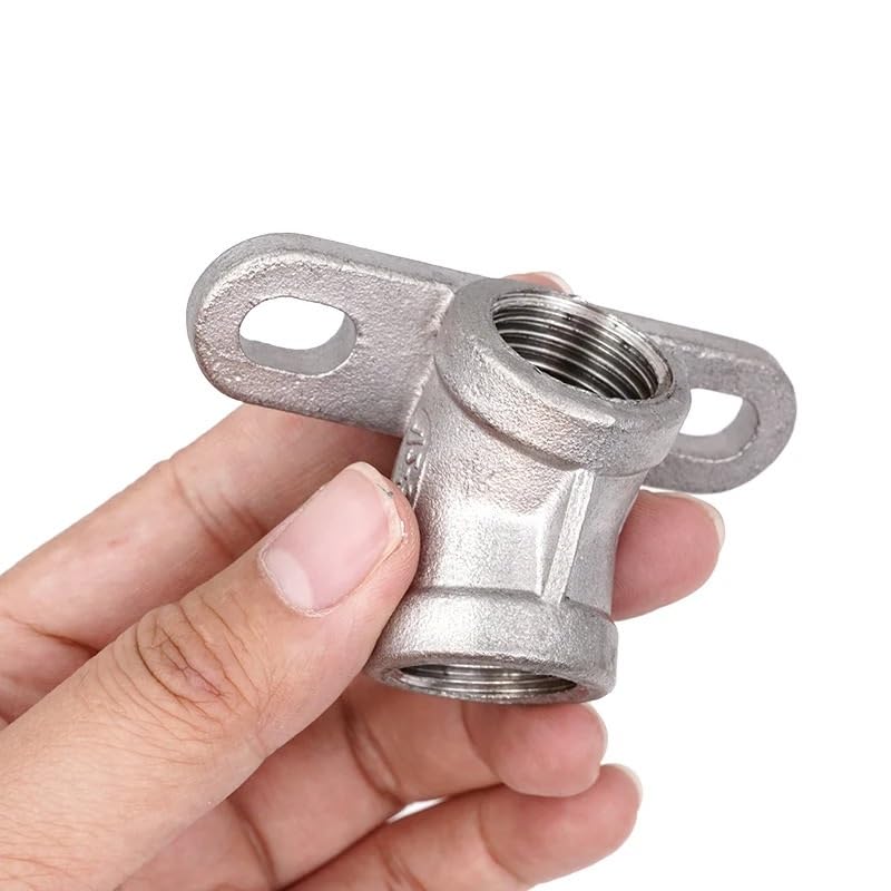 5pcs Thicken Stainless Steel Piglet Water Nipple 1/2 Inch Pig Automatic Waterer Drinker Nipple Head Farm Watering Supplies(Connector)