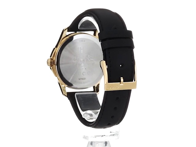 Amazon.com: Gucci Swiss Quartz Gold-Tone and Leather Dress Watch  