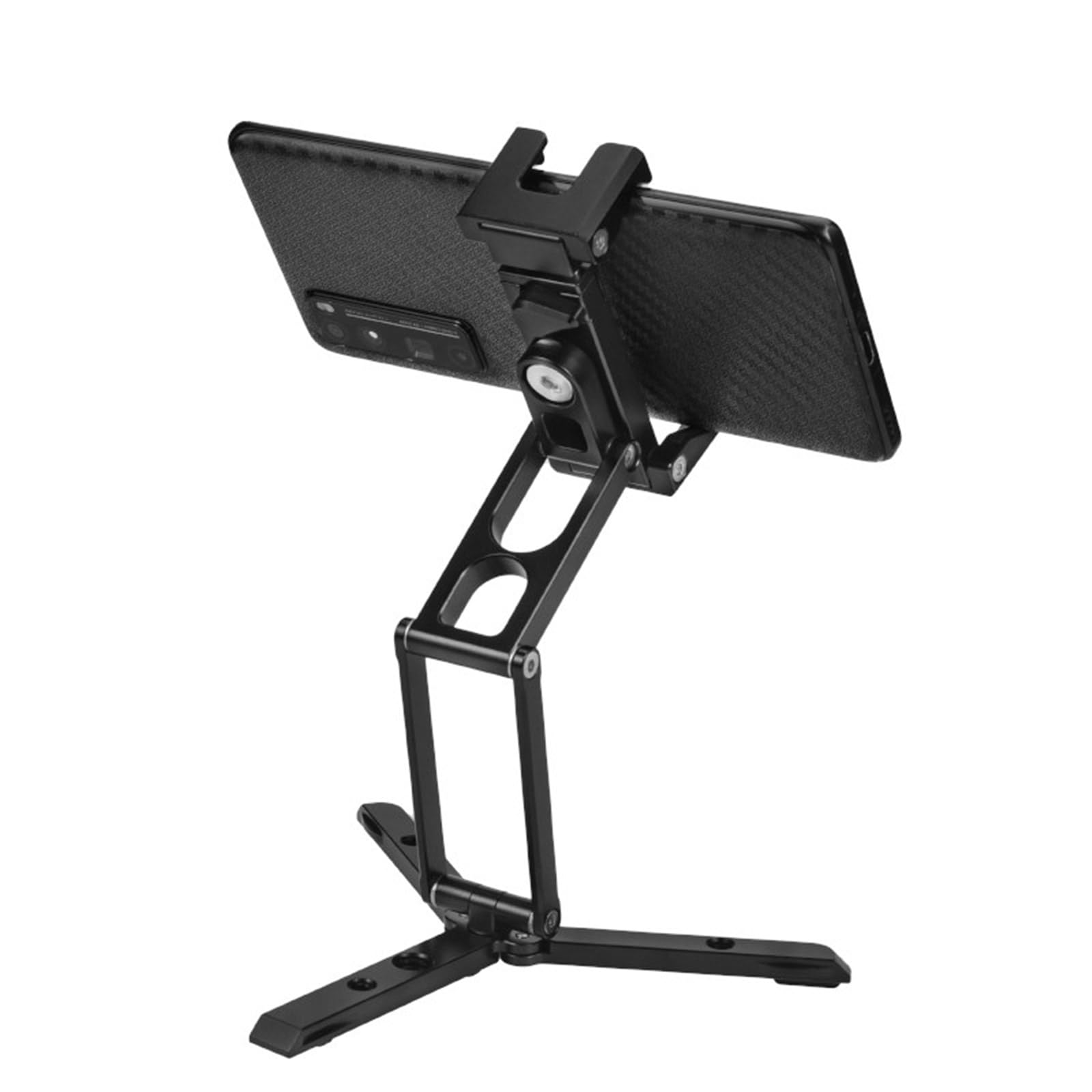 Metallo Supporto Del Telefono Pieghevole Treppiede 1/4 "3/8" Rilascio Rapido Verticale Orizzontale Ripresa per gli Amanti della Fotografia