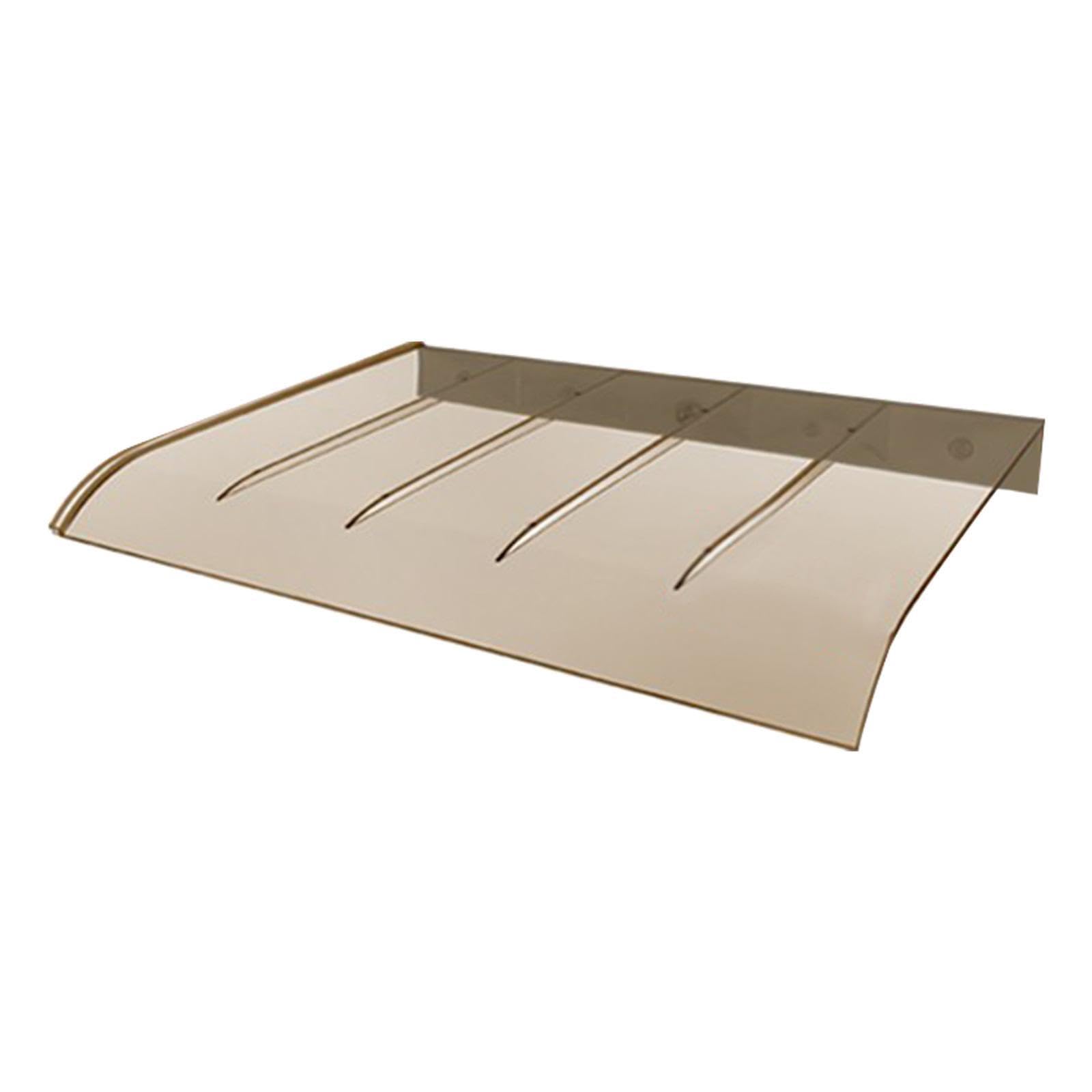 KTUXZCI Modern Balcony Door Canopy Outdoor Window Awning Front Rain Shelter Cover Easy Installation Guidance . Balcony Front Door Rain Shelter Cover Outside , Brown , 40x50cm