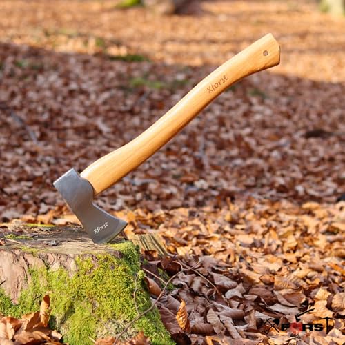 Xforst Hache X-AG3 – Hache Forestière 50 cm en Acier Forgé avec Manche en Bois de Hickory – 1,15 kg – Hache de Bois & Camping – vue 4