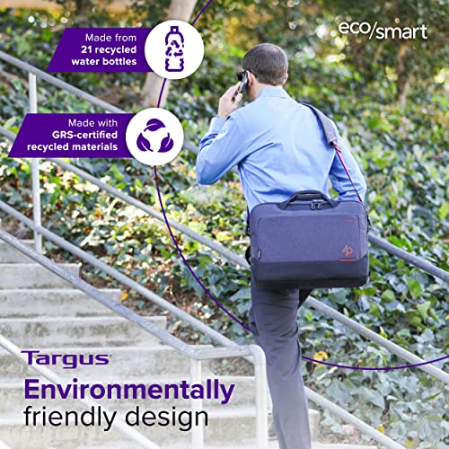 Targus 40th Anniversary Cypress EcoSmart Briefcase - Fits Laptops Up To 15.6", Eco-Friendly Backpack Made from 21 Recycled PET Bottles (TBT93904GL)2