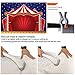 Avezano Circus Tent Photography Backdrops Glitter Stars Carnival Red Tent Kids Birthday Party Banner Decor Baby Shower Background for Pictures (7x5ft)