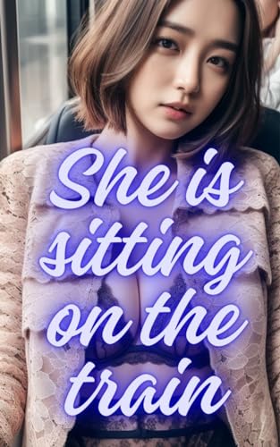 she is sitting on the train
