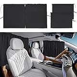 5 Piece Car Privacy Curtains- 1 Rear Seat & 4 Side Windows Divider Curtain Sun Shade Side Front Rear Sunshade Curtain for Car Privacy Curtain Window Covers for Travel Camping Nap Sleeping.