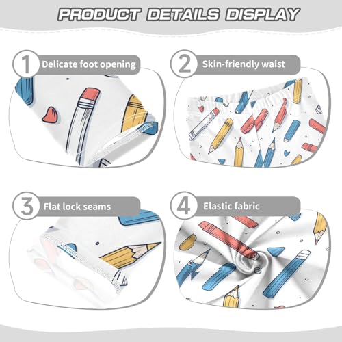 ZZKKO Girls Leggings Pencil Toddler Girls Clothes Leggings for Girls Toddler Girls Leggings 3-4T3